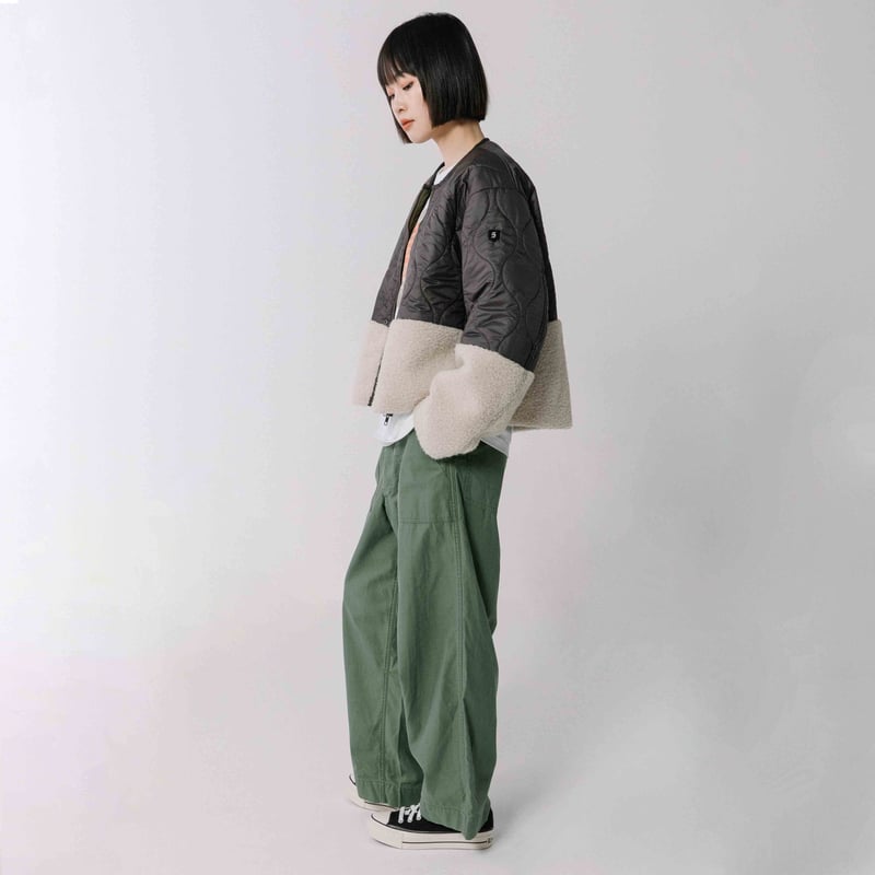 キルティング×ボアショートジャケット【BB54-502】 | BLANC basque