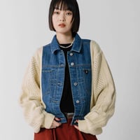 アランニットドッキングデニムジャケット【BB54-701】