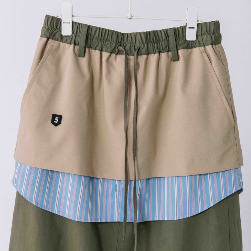 BRUNELLO CUHINELLI 異素材ドッキングスカート 美品✨】ブルネロ