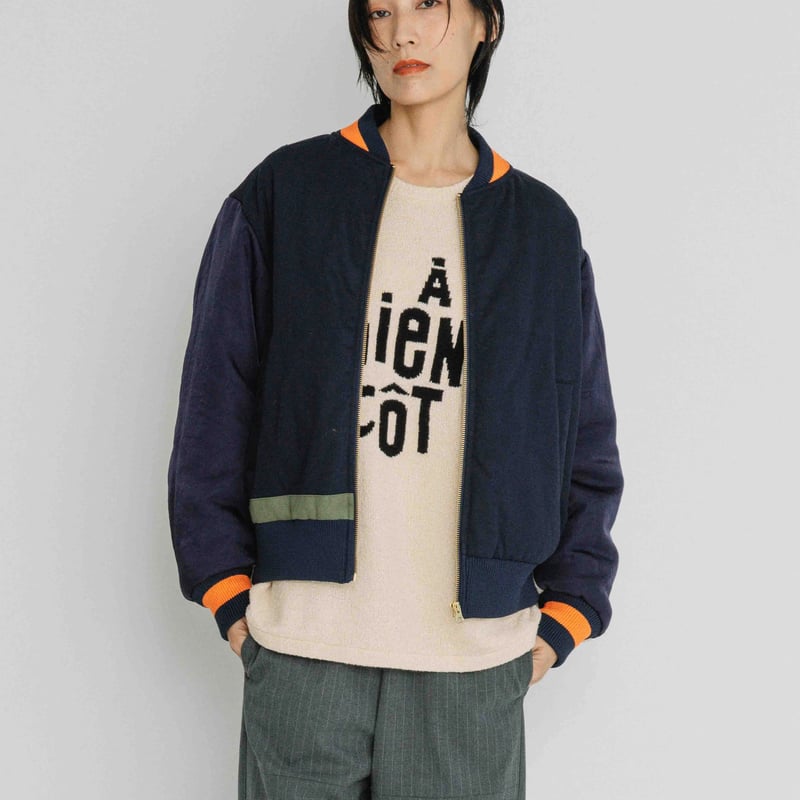 中綿入りZIPUPジャケット【BB56-519】 | BLANC basque