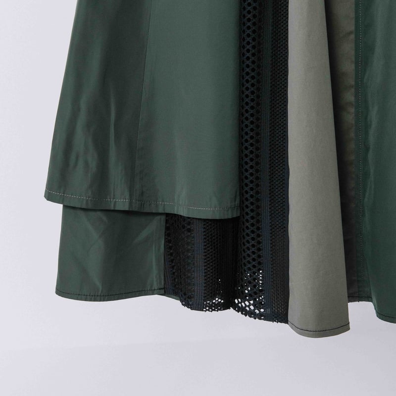 レースレイヤードフレアスカート【PB54-603】 | BLANC basque