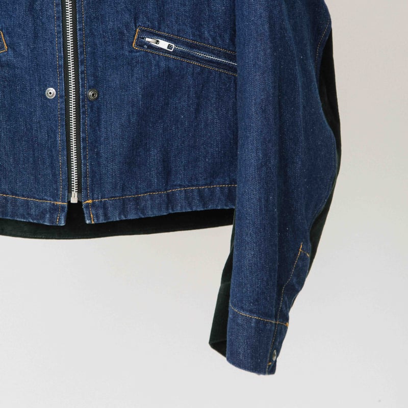 デニム×コールテンライダースジャケット【BB54-504】 | BLANC basque