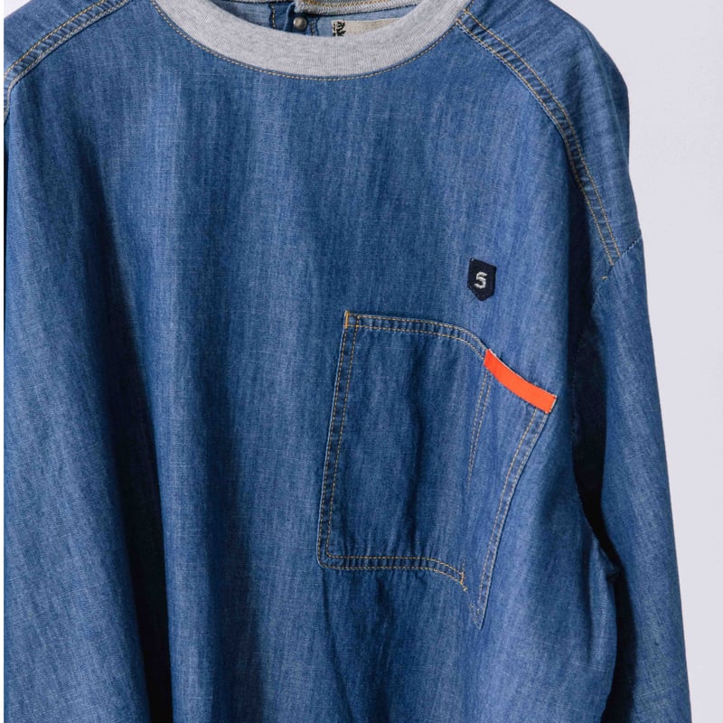 ライトデニムプルオーバー【BB54-102】 | BLANC basque