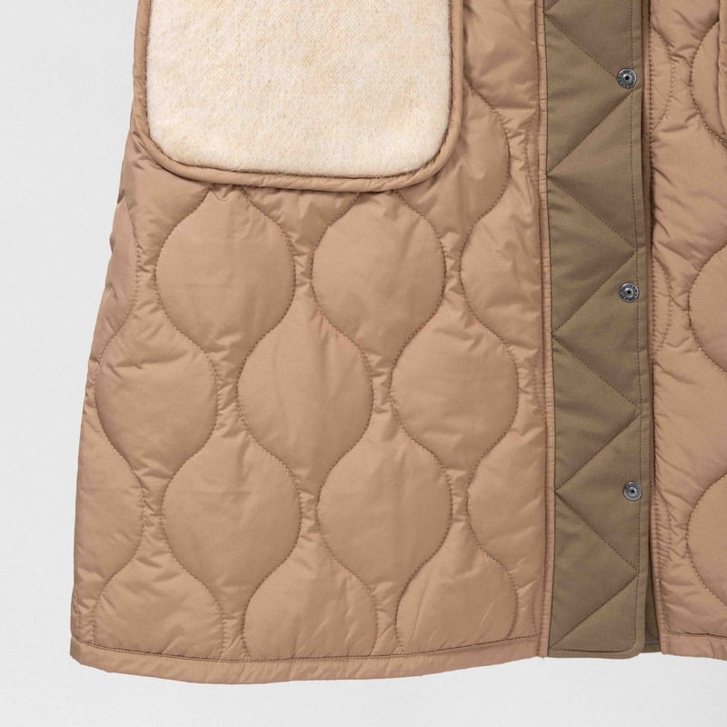 KNIT×キルティング ロングベスト 【BB55-714】 | BLANC basque