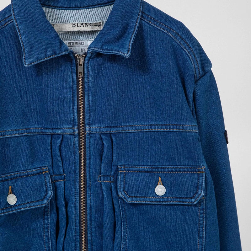 デニム裏毛ジャケット【BB55-514】 | BLANC basque