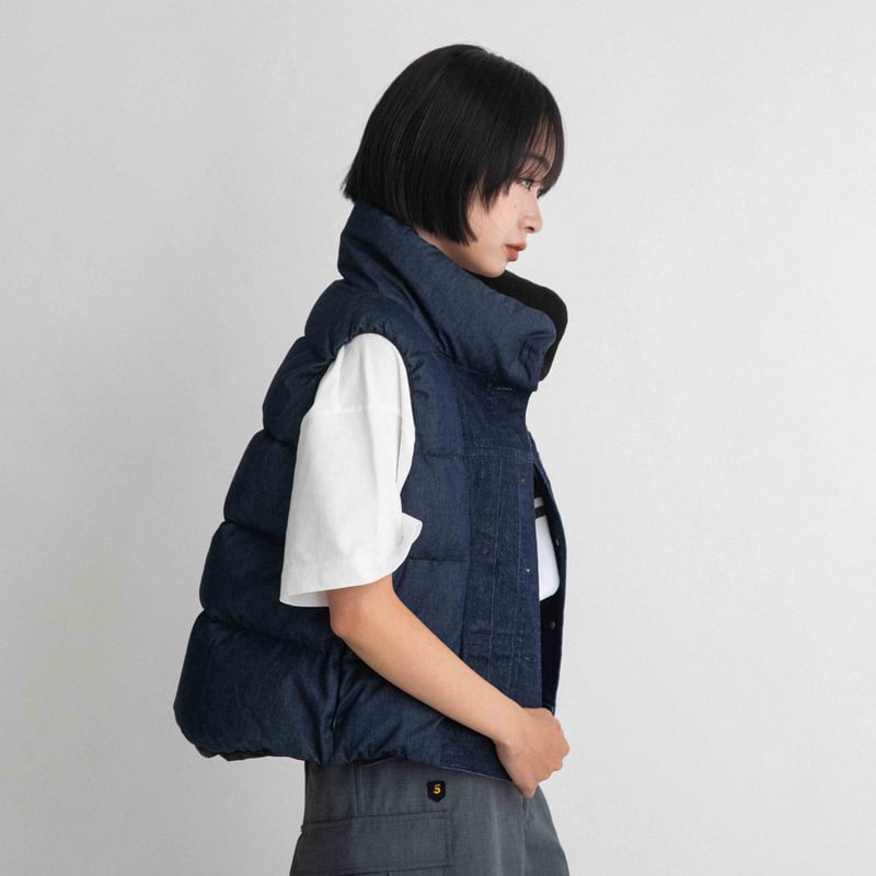 ダンガリー＆デニム ライトダウンベスト 【BB55-516】 | BLANC basque