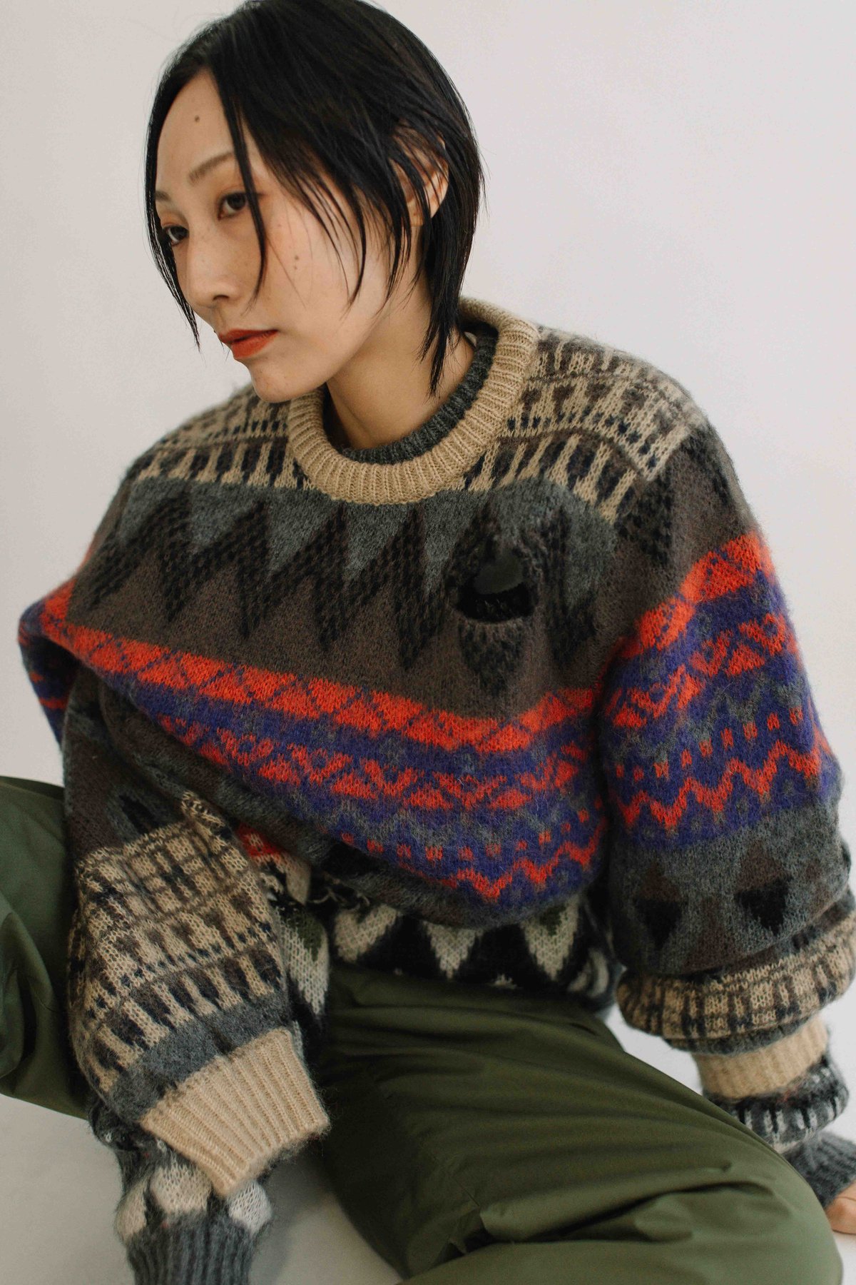 undercoverism 22aw 後キルティング切替フェアアイルJQニット undercoverism 22aw 後キルティング切替フェアアイルJQニット