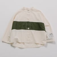 モールスキンライン七分袖シャツ【BB51-110】