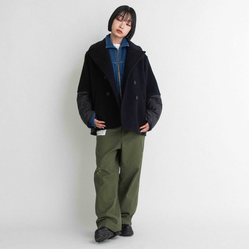 ソフトメルト×キルティング Pコート 【BB55-206】 | BLANC basque