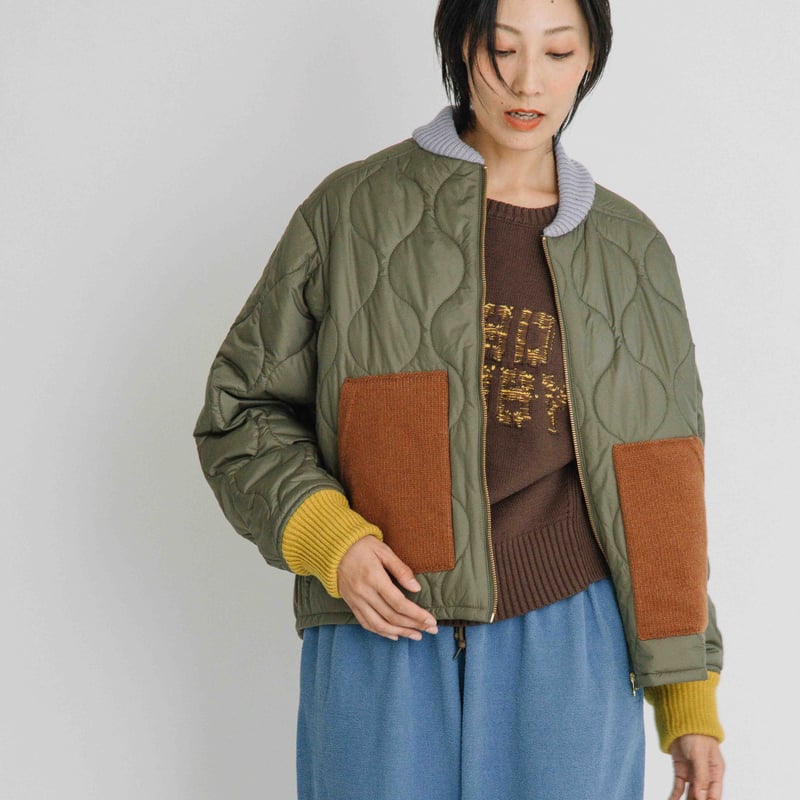 定価5.5万 MARK&LONA CODE キルティング ブルゾン 36 白 金 定価5.5万 MARK&LONA CODE キルティング ブルゾン 36 白 金