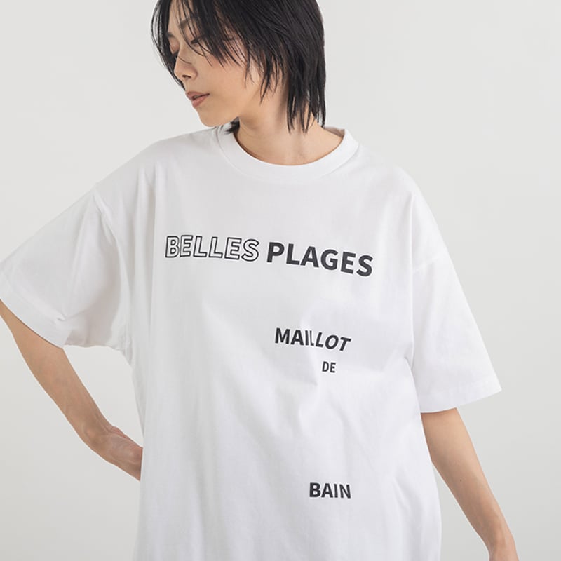 ロゴプリント ドローストリングTシャツ(ドロストTシャツ)【BB62-925