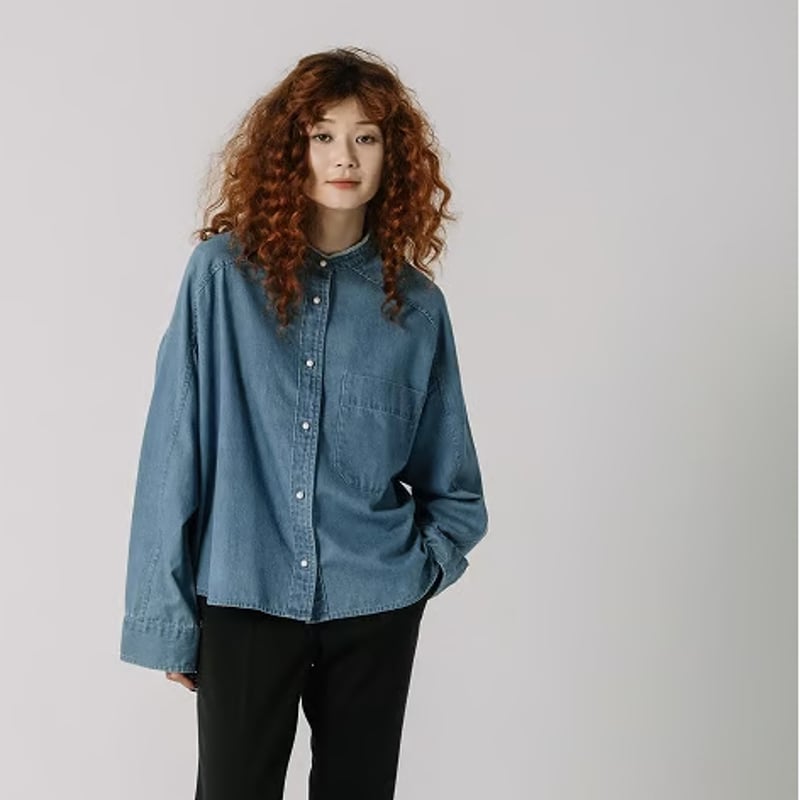 パールボタンデニムシャツ【BB88-105】 | BLANC basque パールボタンデニムシャツ【BB88-105】 | BLANC basque