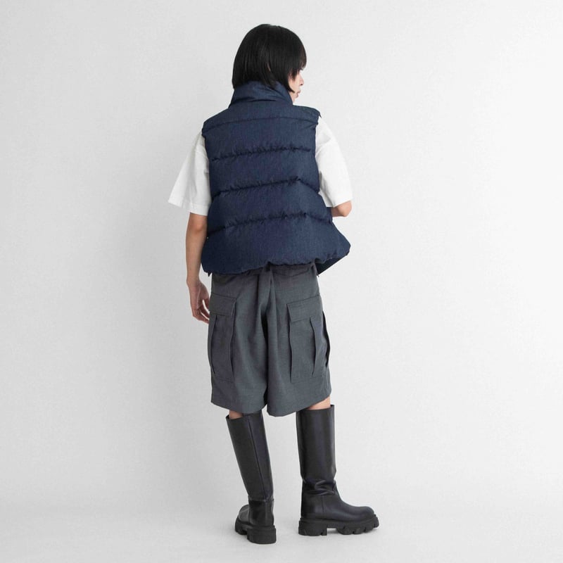 ストップライトstop light　ジェラート　コリンボ　デニムダウンベスト ダンガリー＆デニム ライトダウンベスト 【BB55-516】 | BLANC basque