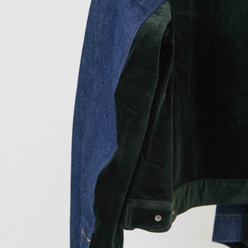 デニム×コールテンライダースジャケット【BB54-504】 | BLANC basque