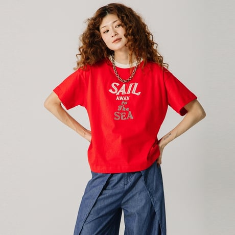 ”SAIL”刺繍ロゴTシャツ【BB52-931】