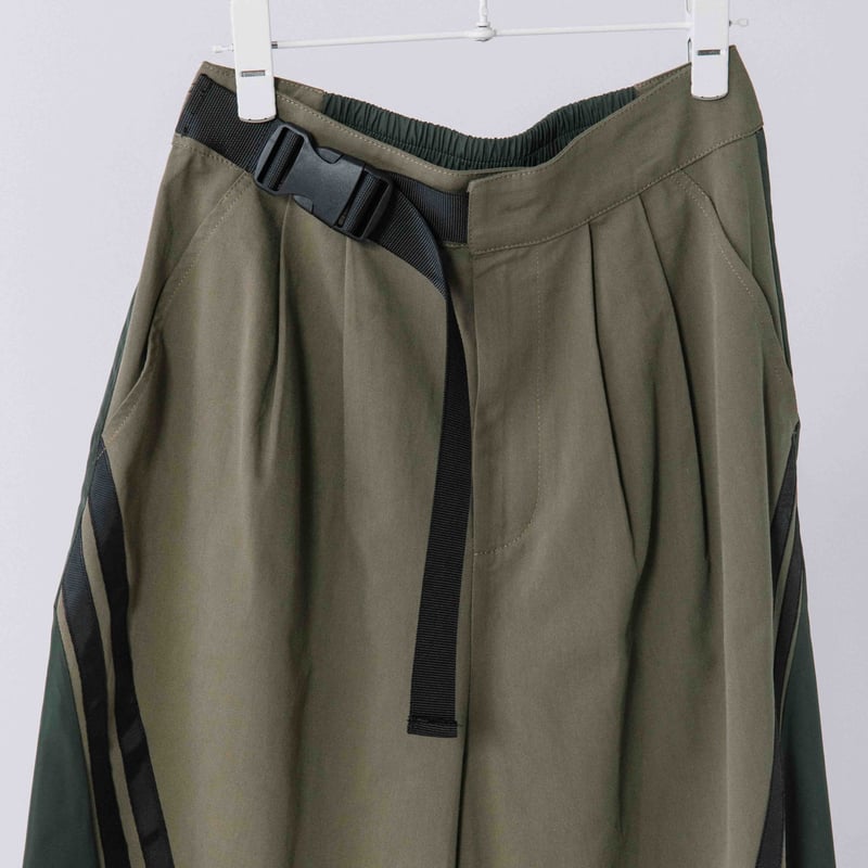 斜めライン配色パンツ【PB54-305】 | BLANC basque