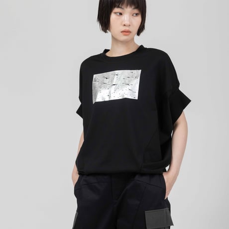 美品　BLANC basque　パネルボーダーニットジャケット（ブラック） ITEM | BLANC basque