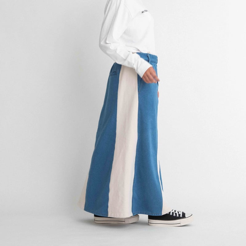 デニム裏毛ロングスカート 【BB55-604】 | BLANC basque
