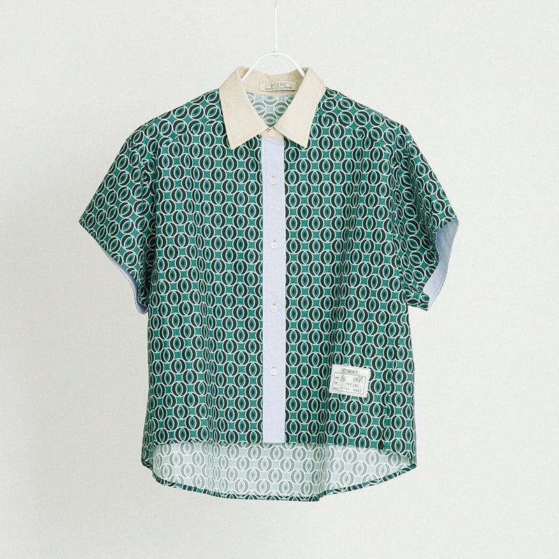 ジオメトリックプリントシャツ【BB62-128】 | BLANC basque