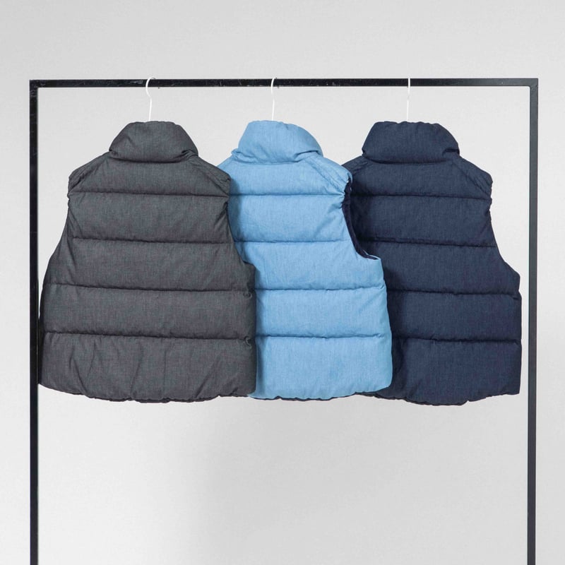 ダンガリー＆デニム ライトダウンベスト 【BB55-516】 | BLANC basque