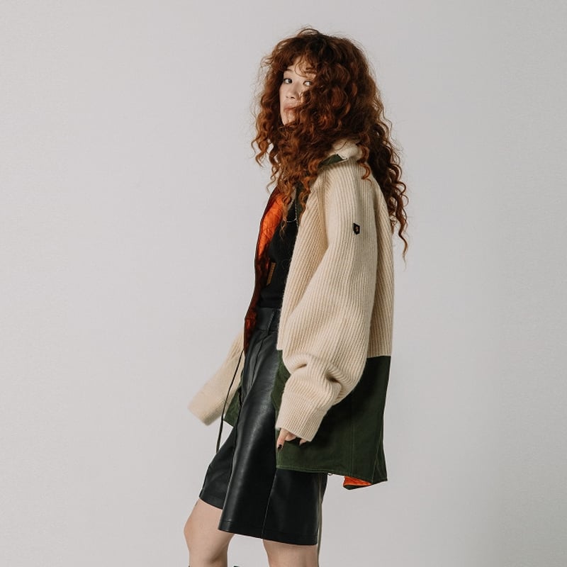 ポリ×モヘアニット×ヘビーNYツイル【BB45-721】 | BLANC basque 