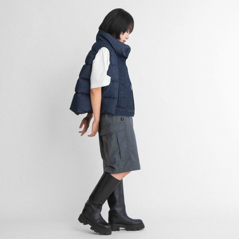 ダンガリー＆デニム ライトダウンベスト 【BB55-516】 | BLANC basque