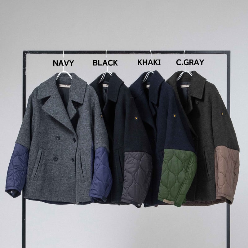 ソフトメルト×キルティング Pコート 【BB55-206】 | BLANC basque