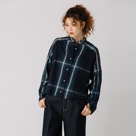 美品！blanc 慎ましやか basque ニットライダース ダブル 青