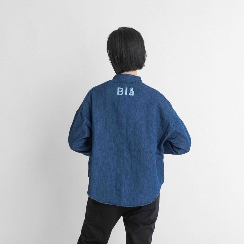 ミュベールのデニムシャツ RM denim】刺繍入りビッグデニムシャツ（5-0038-1-01-001）｜Rie