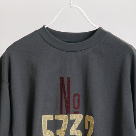 ”No.5732”刺繍ロゴロングTシャツ【BB57-935】