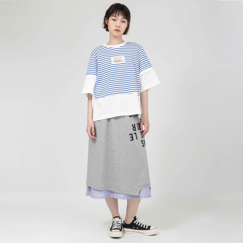 プリントTシャツスカート【BB61-907】 | BLANC basque