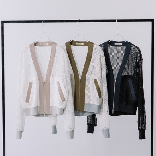 レースブルゾン メッシュレースZIPブルゾン【BB53-509】 | BLANC basque