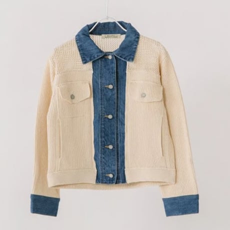 ギマCOTTONxデニム　ニットGジャン【BB41-705】