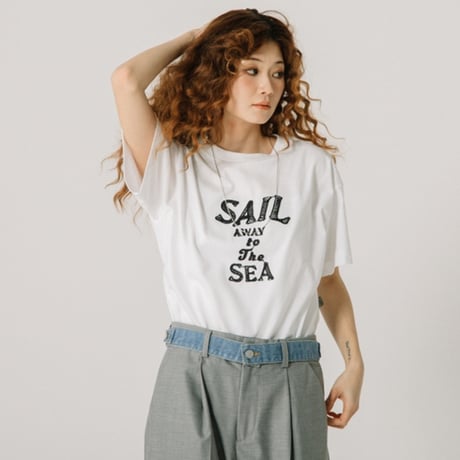 ”SAIL”刺繍ロゴTシャツ【BB52-931】