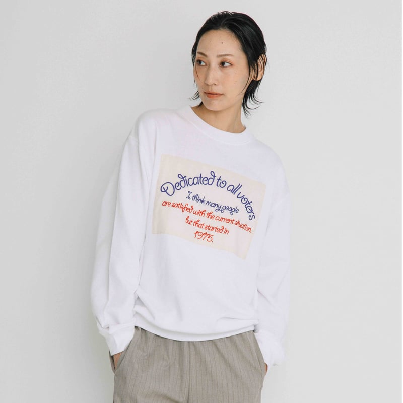 blanc❁ ページ 8.8ozパイル刺繡スエット【BB60-902】 | BLANC basque