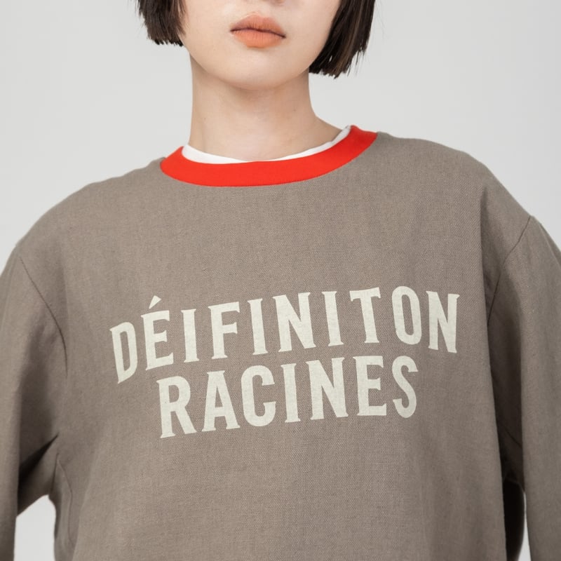 プリント布帛ロングTシャツ【BB61-111】 | BLANC basque