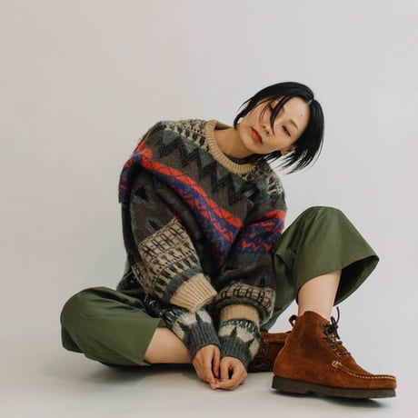 フェアアイル柄 ダメージ加工ニット【BB56-722】