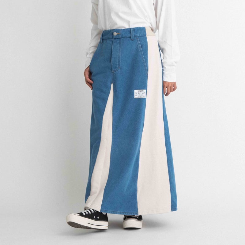 デニム裏毛ロングスカート 【BB55-604】 | BLANC basque