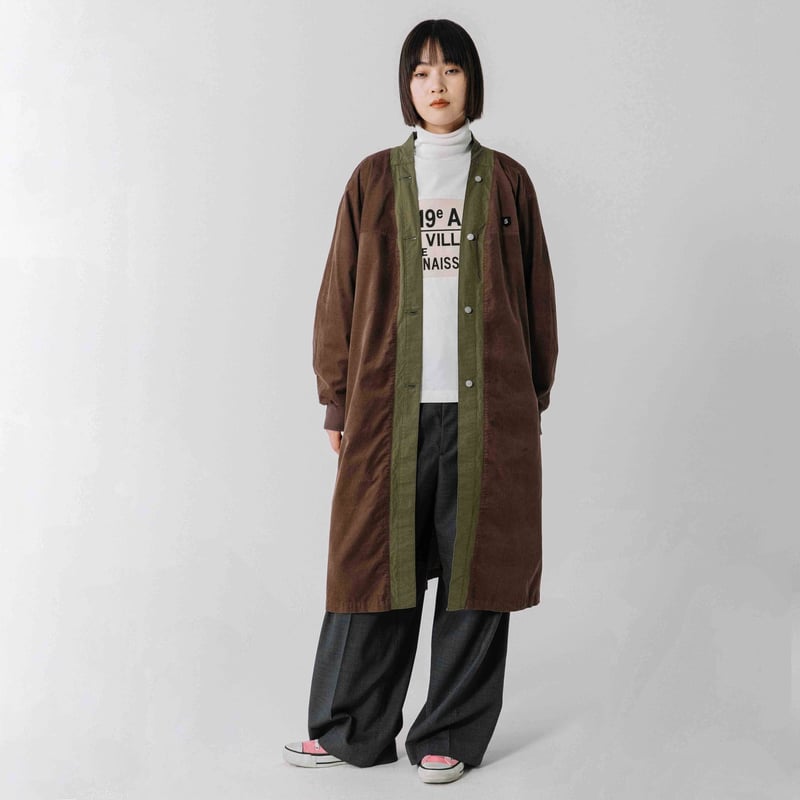 シャツコールロングカーディガンコート【BB54-205】 | BLANC basque