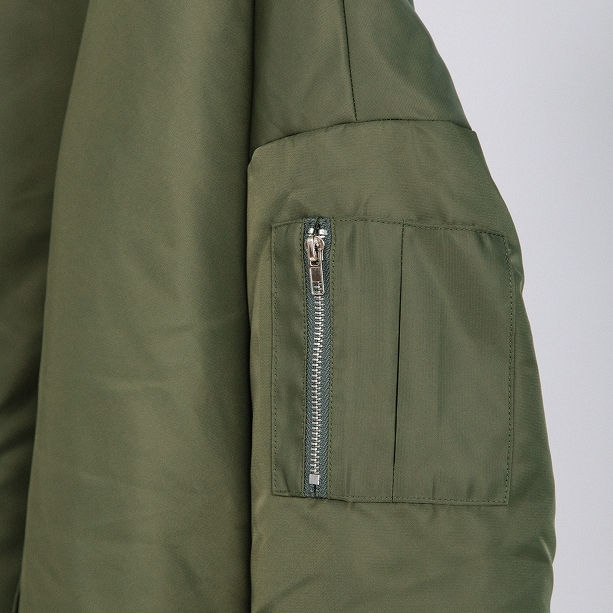 【春物】BLANC basque MA-1ベスト　ミリタリー　日本製 MA-1ブルゾン【BB46-518】 | BLANC basque