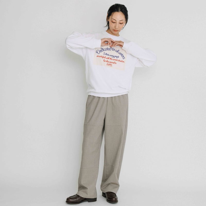 8.8ozパイル刺繡スエット【BB60-902】 | BLANC basque