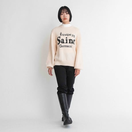 クルーネックカラーニット【BB55-718】