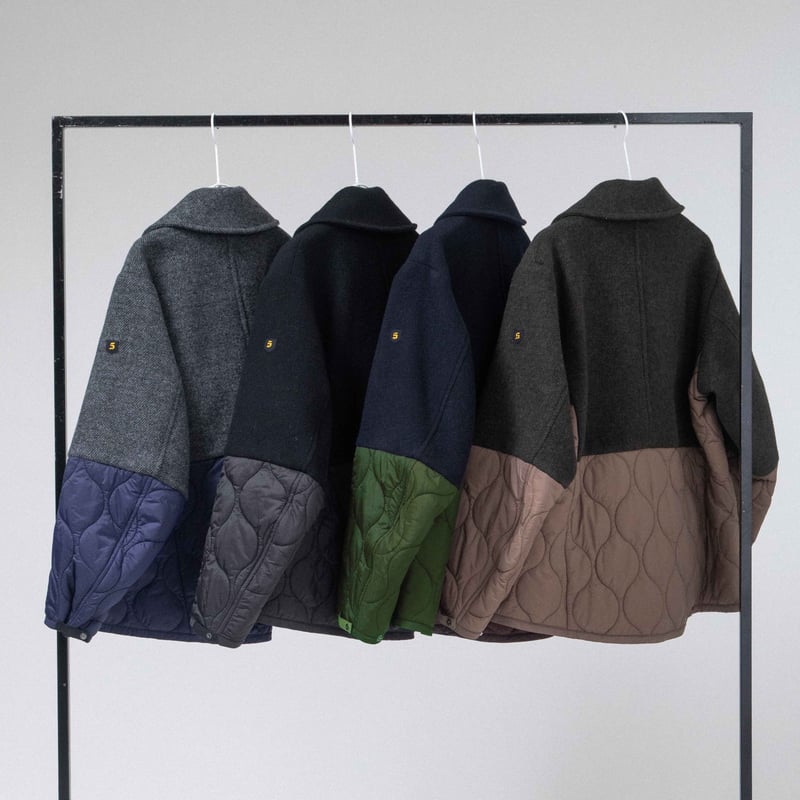 ソフトメルト×キルティング Pコート 【BB55-206】 | BLANC basque