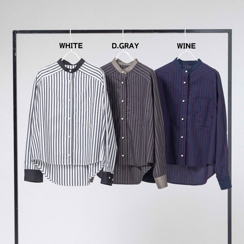 ブロードストライプシャツ【BB55-112】 | BLANC basque