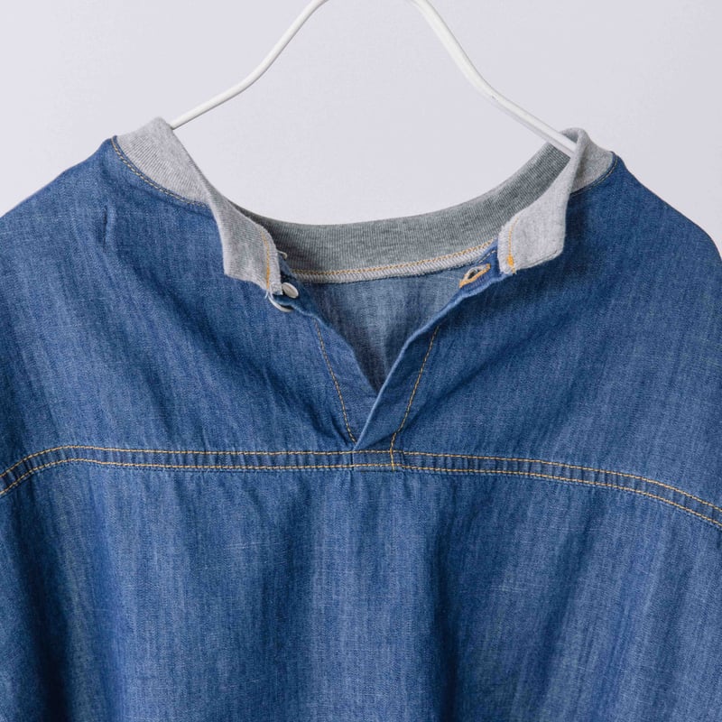 美品ライトデニムプルオーバー　BLANC basque ライトデニムプルオーバー【BB54-102】 | BLANC basque