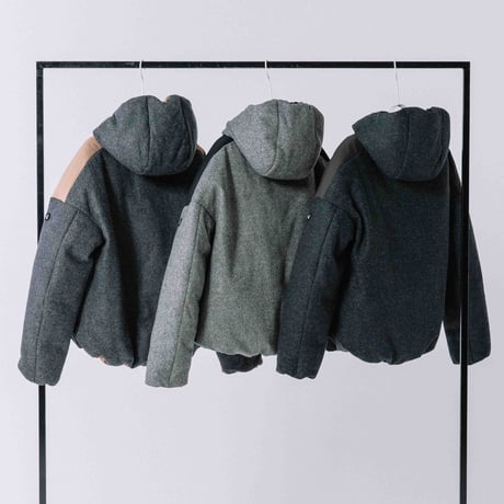 ウールライトダウンフーデッドジャケット【BB54-507】