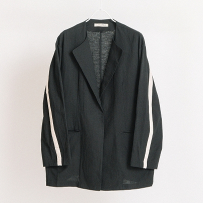 コットンリネンノーカラージャケット【BB57-205】 | BLANC basque