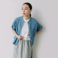 プリント布帛ロングTシャツ【BB61-111】 | BLANC basque