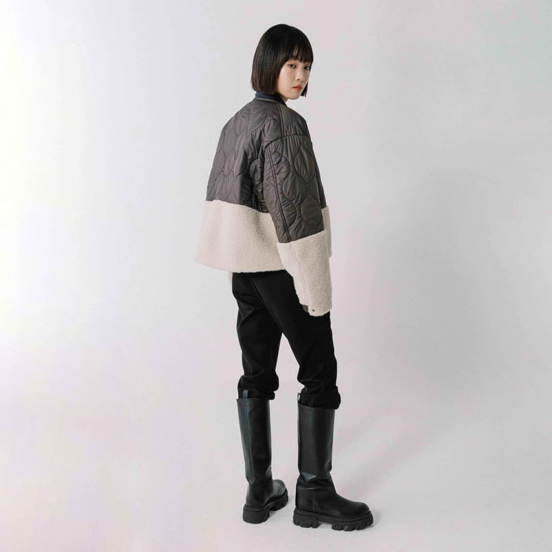 キルティング×ボアショートジャケット【BB54-502】 | BLANC basque