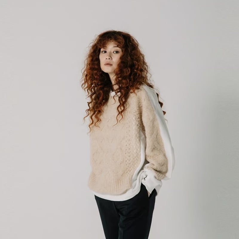 裏毛×モヘアニットPO【BB45-718】 | BLANC basque